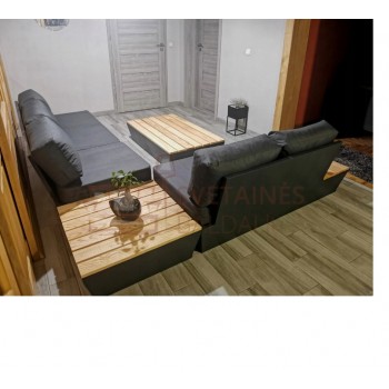 Sodo baldai, kampinių sofų komplektas ROMA